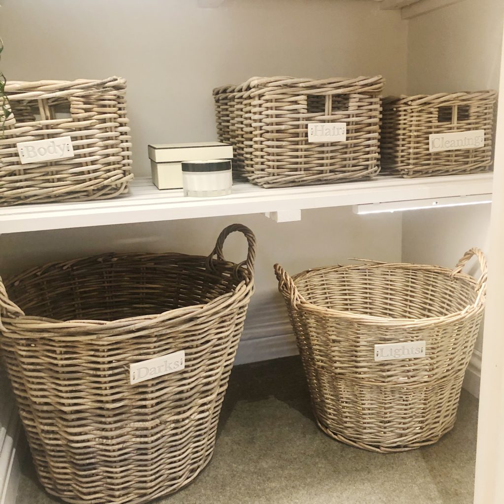 linen cupboard organisation