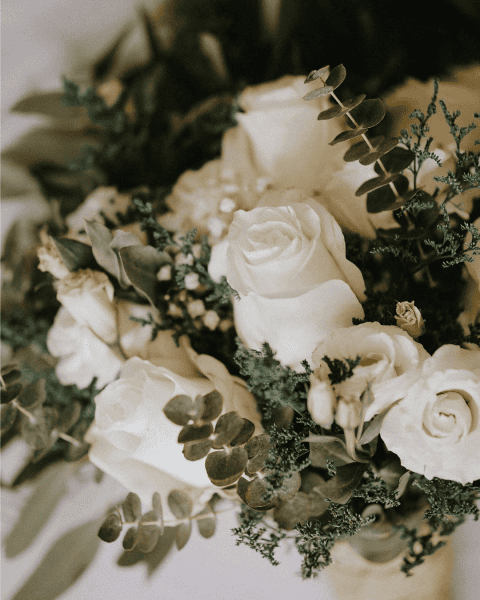 Wedding flowers capturing joyful chaos and perspective, illustrating when to let go of the ball