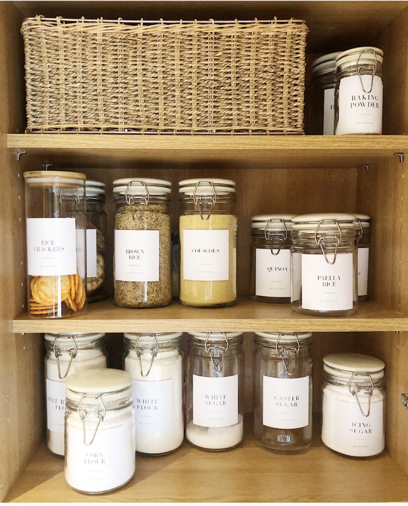 pantry makeover and organisation
