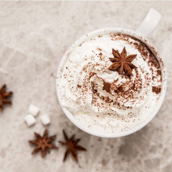 exam season image of a hot chocolate from desenio