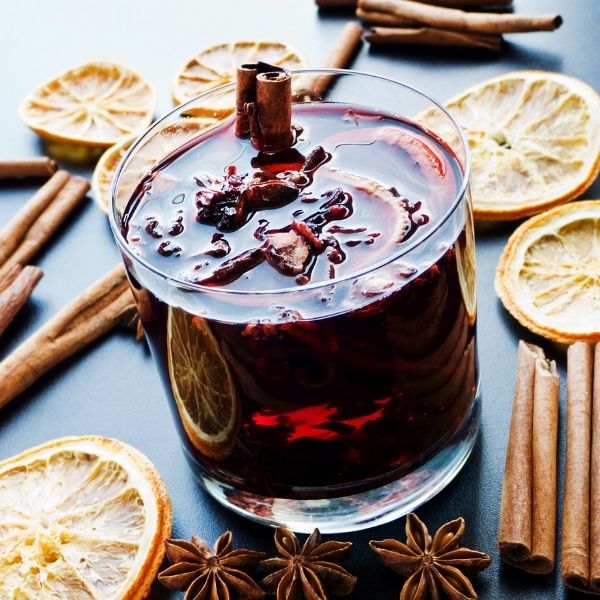 Festive mulled wine prepared in advance for a stress free Christmas food prep 