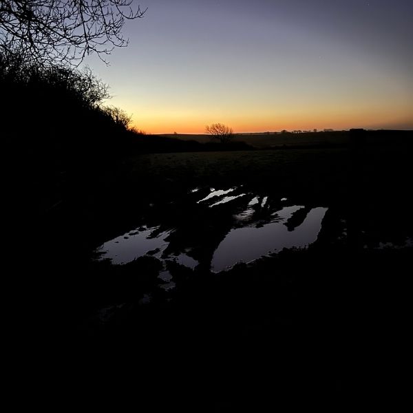 sunrise on Dartmoor on launch day